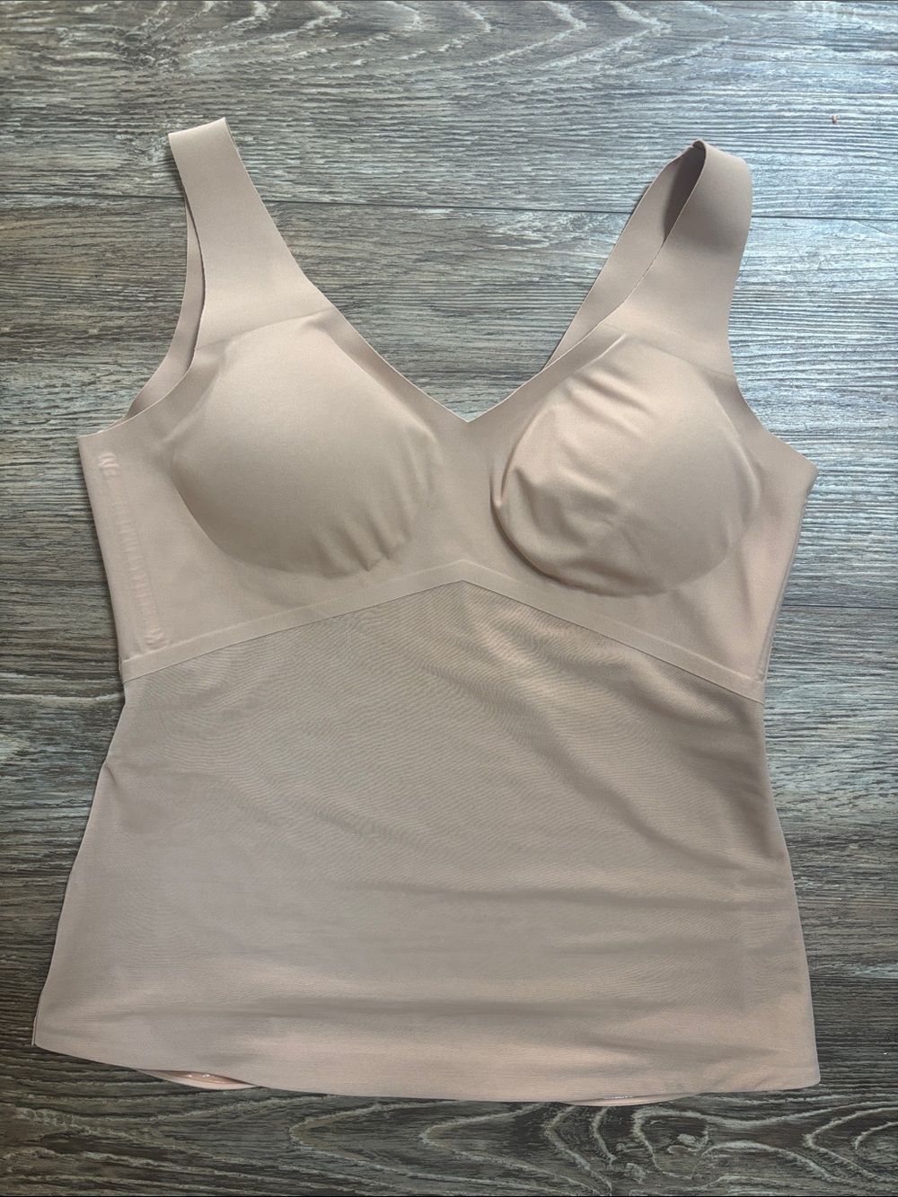 Honeylove Liftwear Tank in Nude Women's Size XL Shapewear Slimming Pads Included